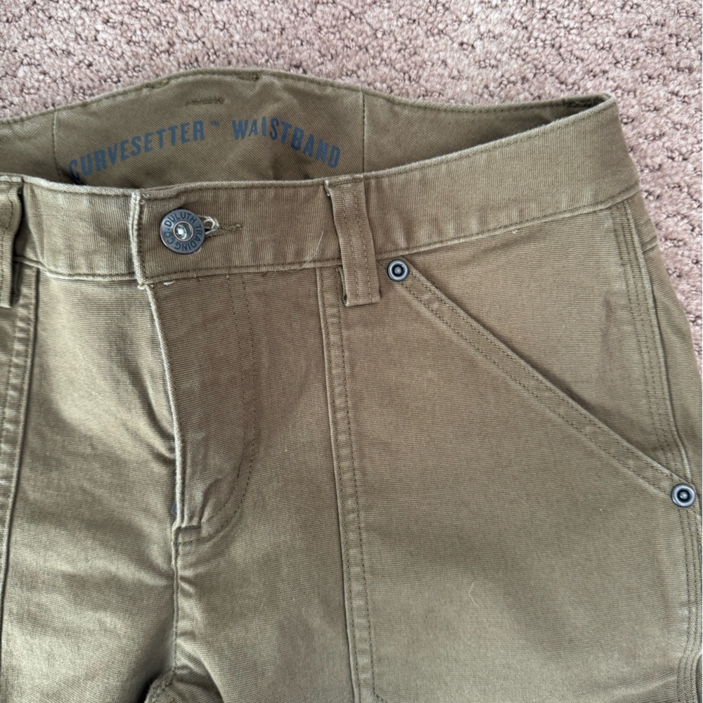 Women's DuluthFlex Fire Hose Slim Leg Cargo Pants Olive - Picture 5 of 8